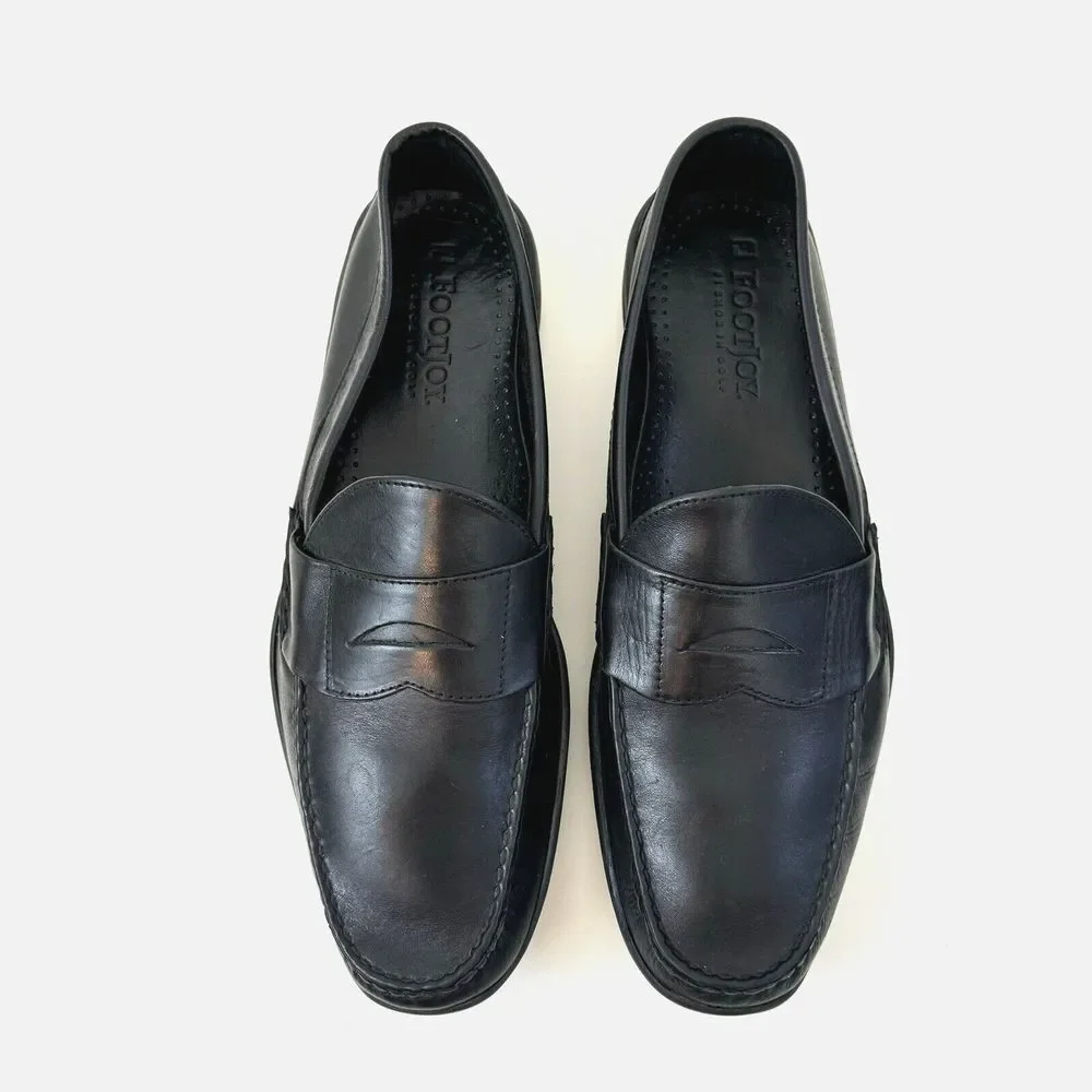 FootJoy Shoes Penny Loafers Mens 11.5 Leather‎ Black Golf Classic Preppy